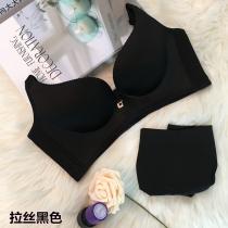 向大大 性感舒适透气女士内衣无钢圈拉丝蕾丝文胸套装 (拉丝款) 