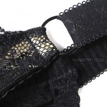 安蔻薇(ACURVE)性感黑色聚拢长文胸