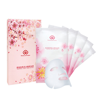 禡玳(Madem)瓷娃娃桃花水嫩面贴膜22ml*5片