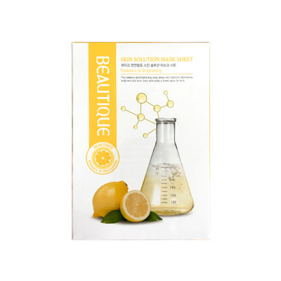 美缔可(BEAUTIQUE)天然发酵柠檬面膜5片（光彩焕亮）