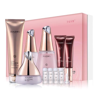 圣蜜莱雅(SUNSSHES)积雪草水活水乳套装(10件套)