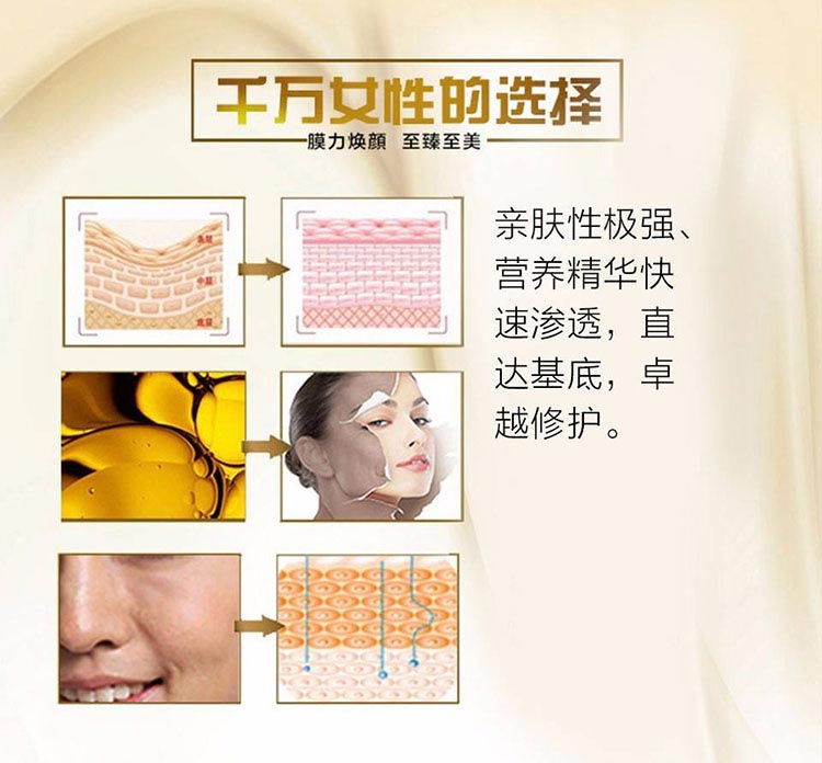 沥美川金致修护面膜效果