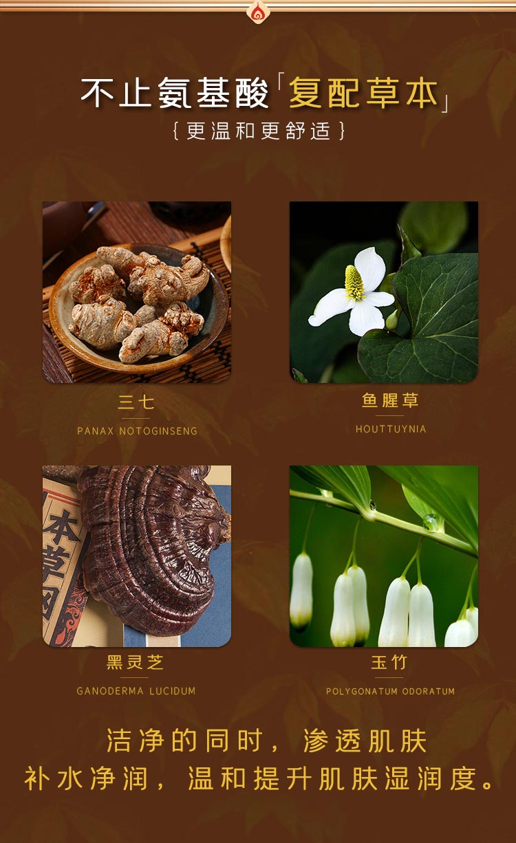 心清堂润颜洁面乳的成分介绍