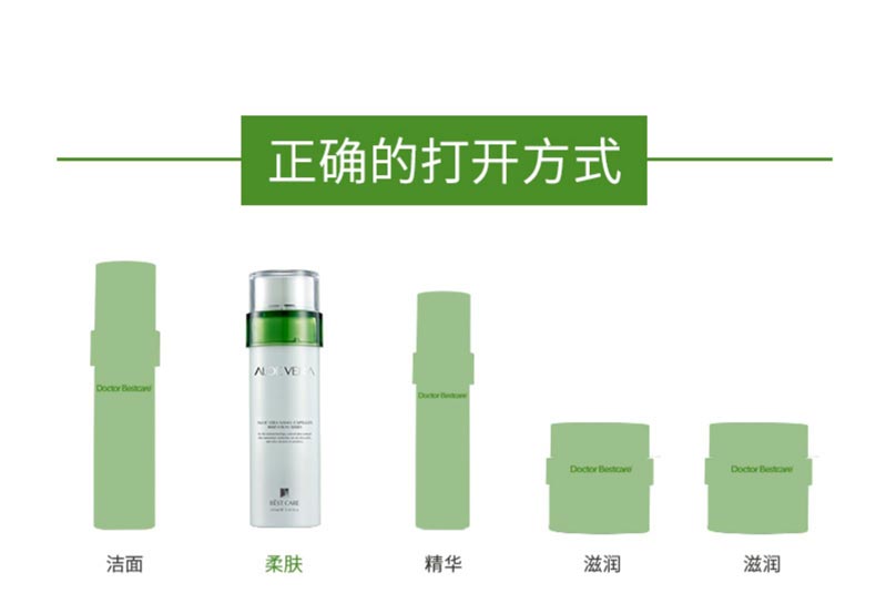 芦荟透肌舒柔柔肤水使用步骤