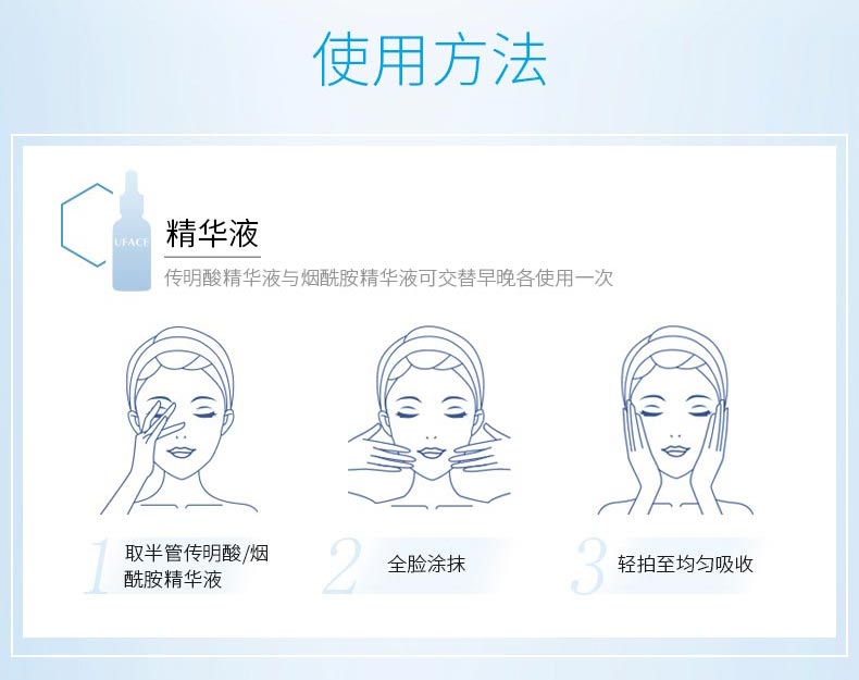 优斐斯双子星精华液套装使用方法