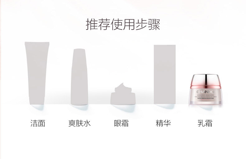 自然堂弹嫩紧致滋养早安霜50g使用步骤