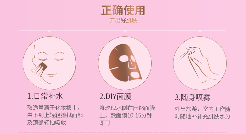 CLEXC克莱氏玫瑰醇露纯露150ml使用方法