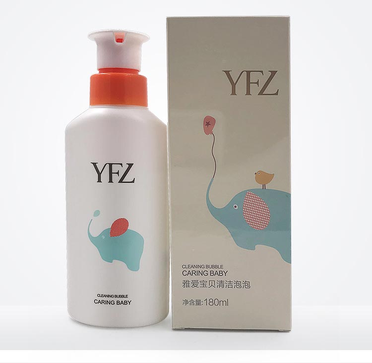 雅梵哲雅爱宝贝清洁泡泡产品包装图