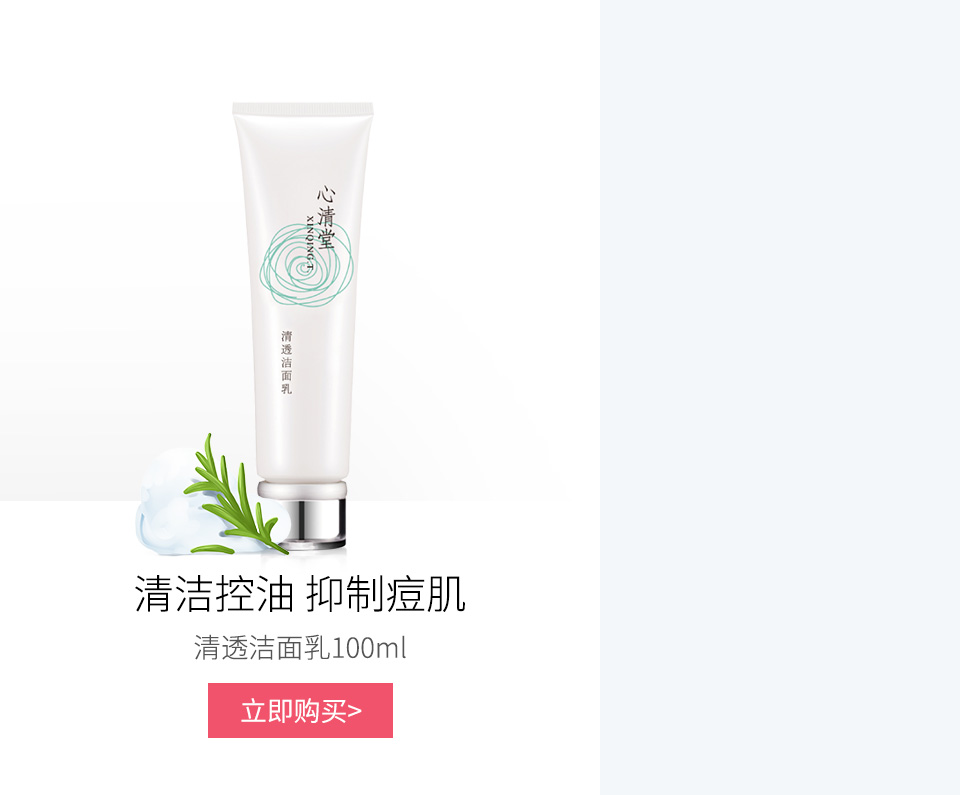 心清堂(xinqingtang)清透洁面乳100ml