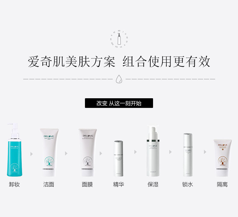 爱奇肌柔和卸妆凝胶护肤方案
