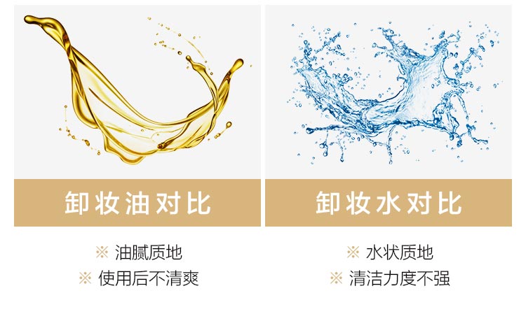 卸妆凝胶产品对比